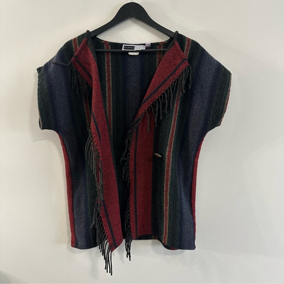 RHONDA STARK Wool Blend Southwestern Vest Size Large M/L Rodeo Country Cowgirl - Picture 3 of 13